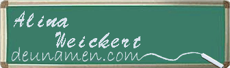 Alina Weickert Visitenkarte